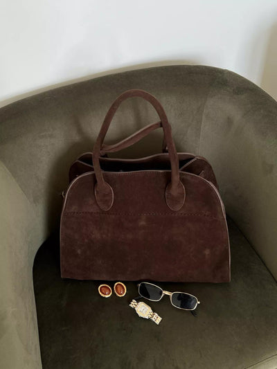 Luisa | Minimalist Daily Bag in Suede Leather