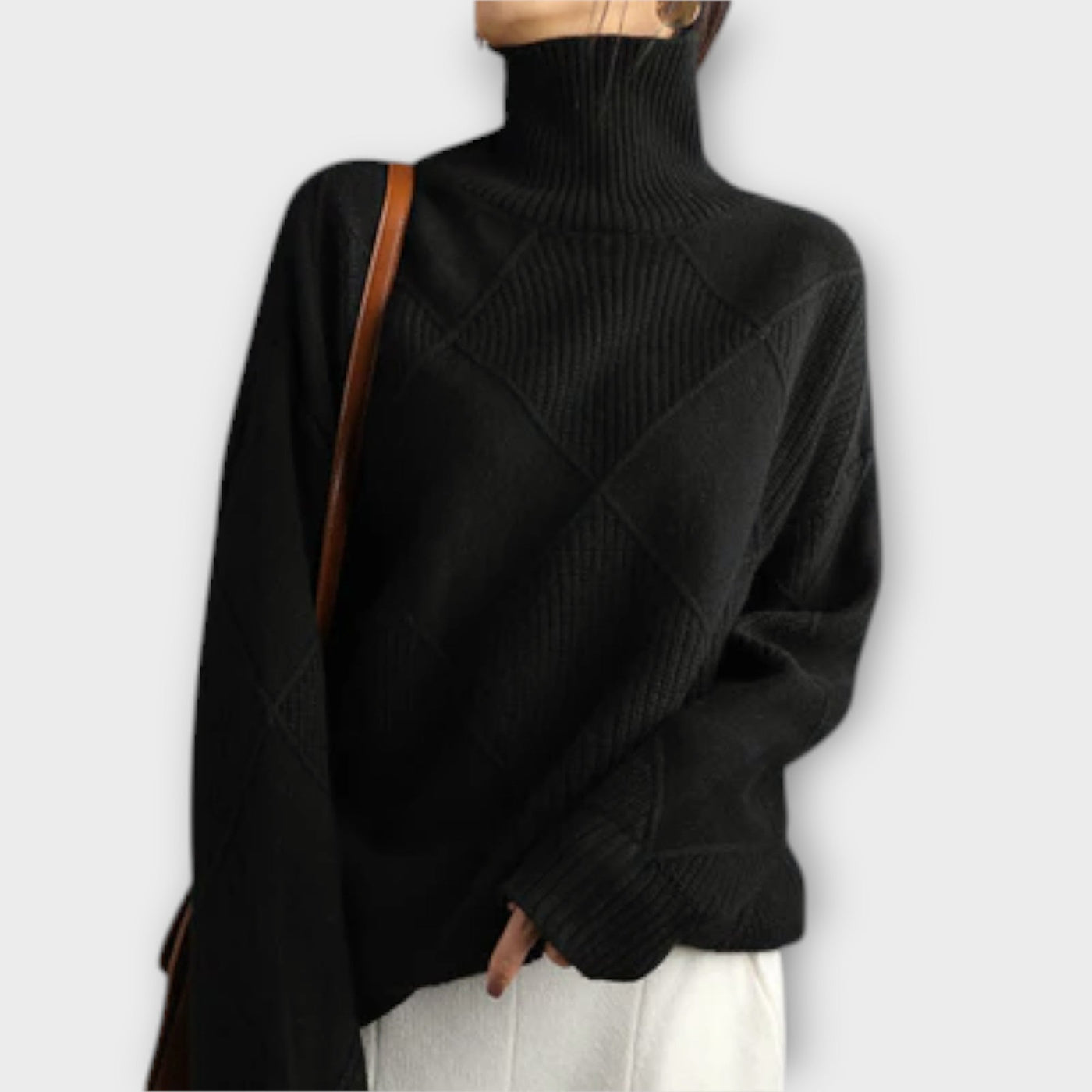 Melanie - Comfortable High Neck Jumper