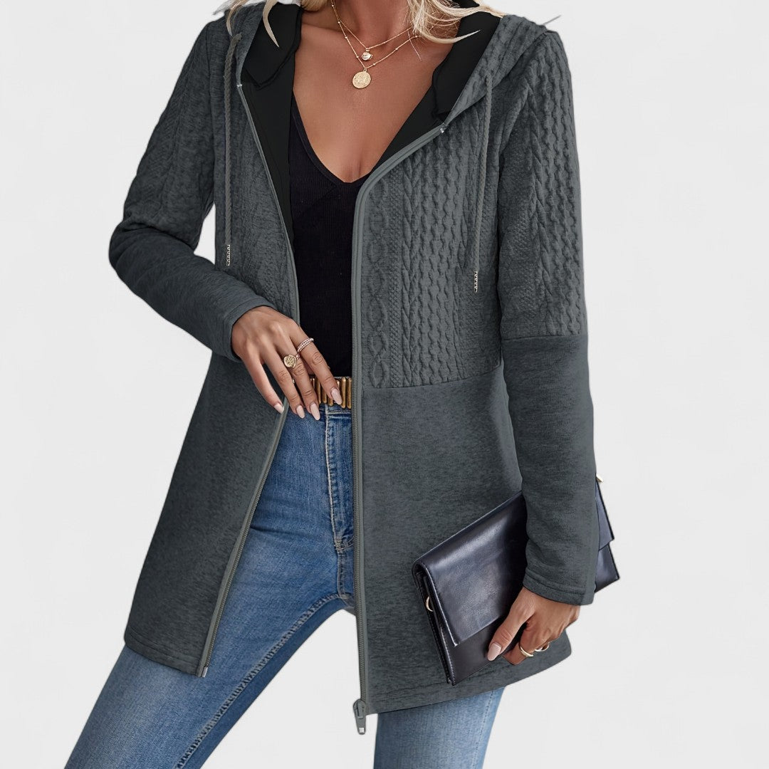 Valentino - Elegant Grey Cardigan with Hood for Women
