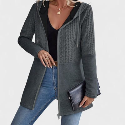 Valentino - Elegant Grey Cardigan with Hood for Women