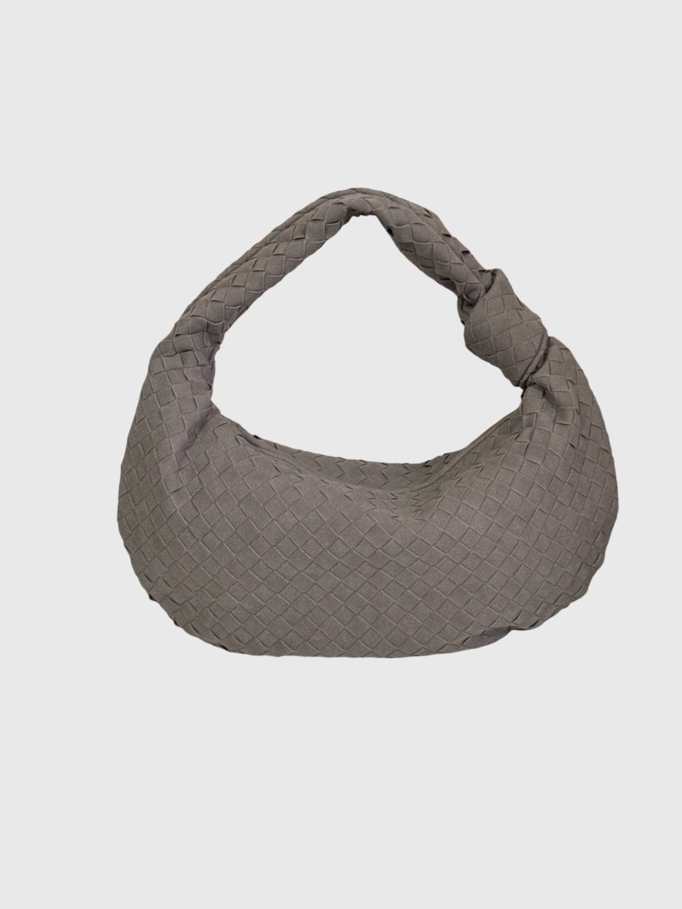 Celeste | Medium Woven Suede Bag with Knot