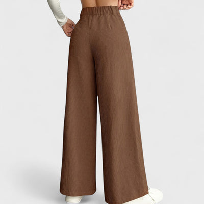 Rida - Women's High-Waisted Wide-Leg Trousers