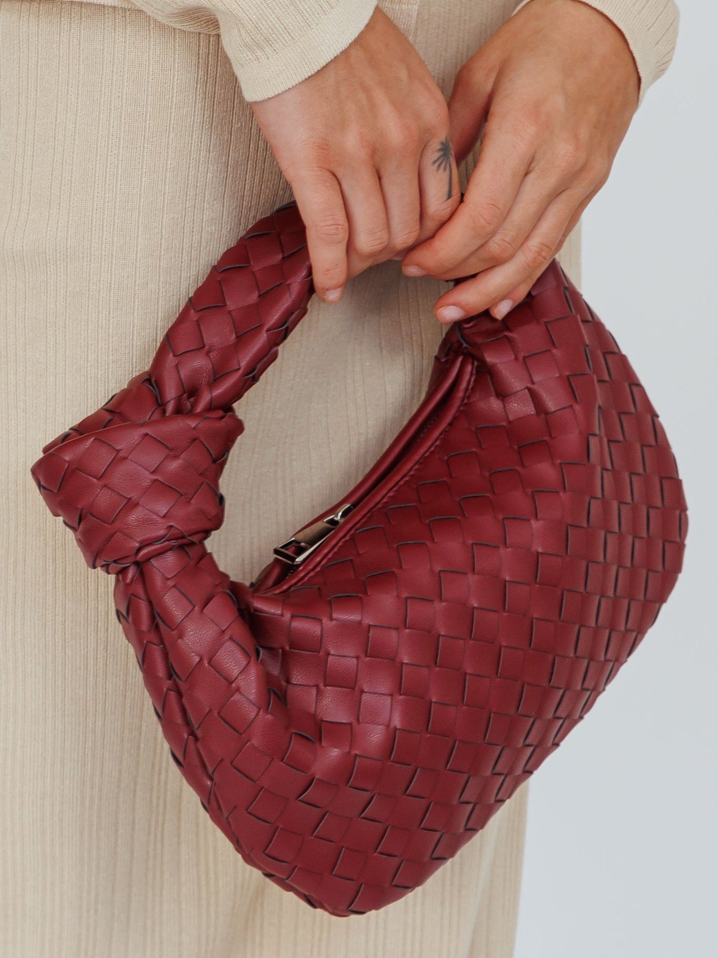 Sienna | Small Bag with Woven Handle