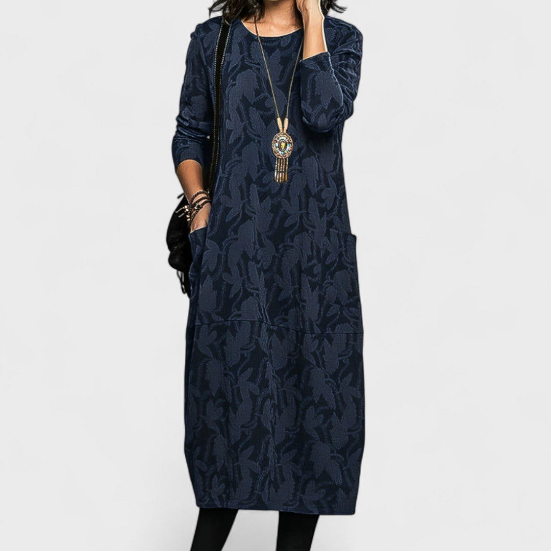 Madeleine - Elegant winter dress with a refined cut