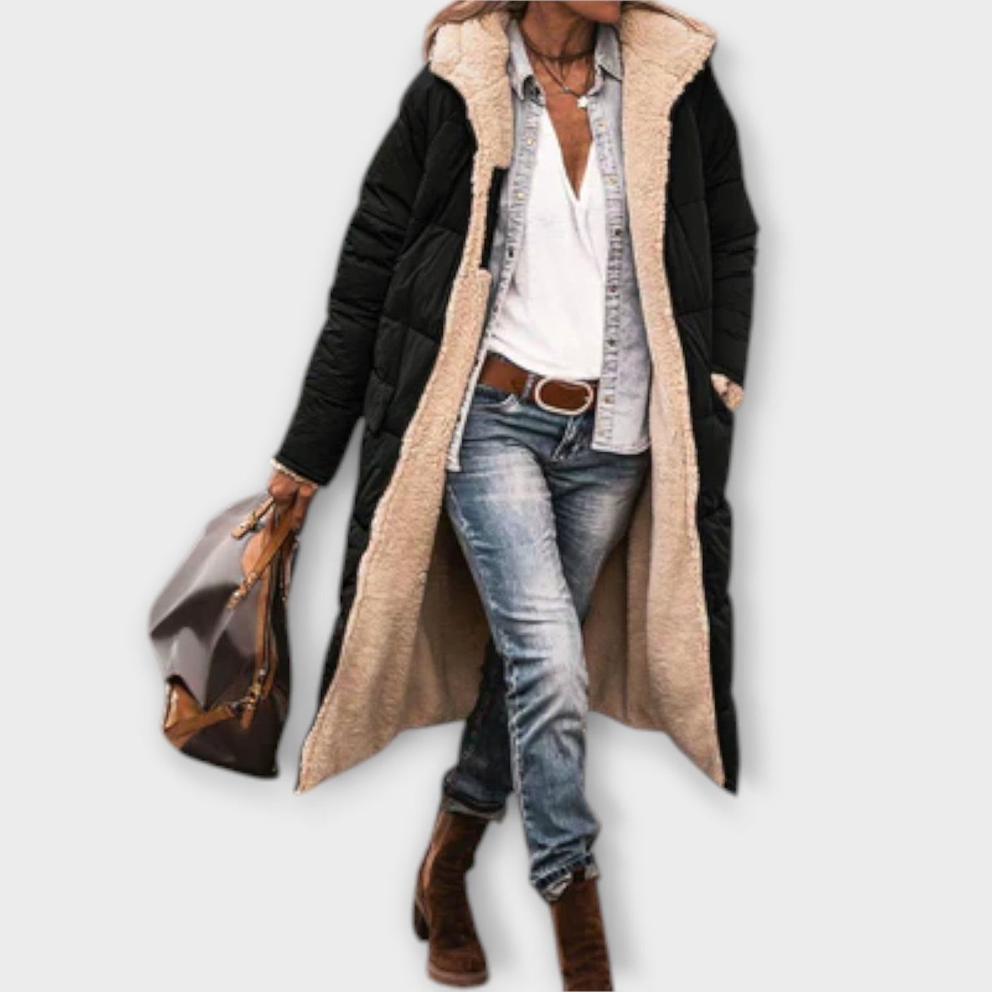 Kora - Cosy Fur-Lined Coat