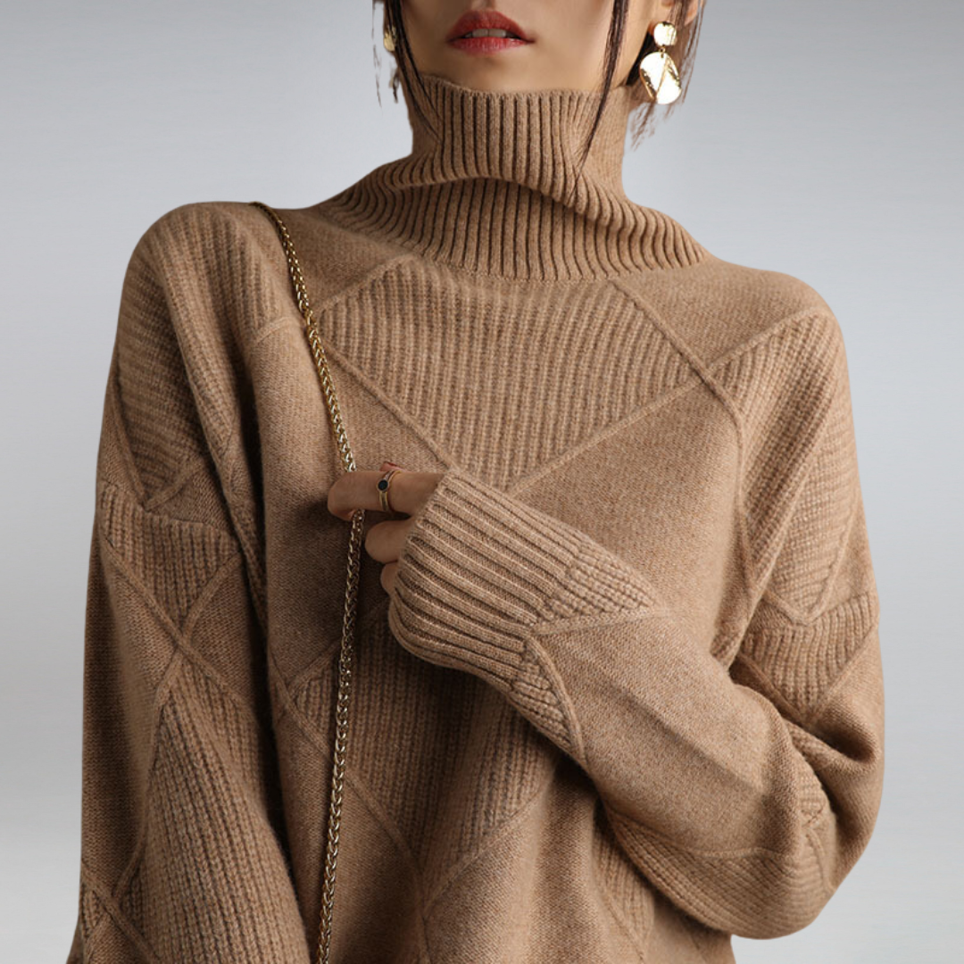 Darcy - Oversized High Neck Jumper