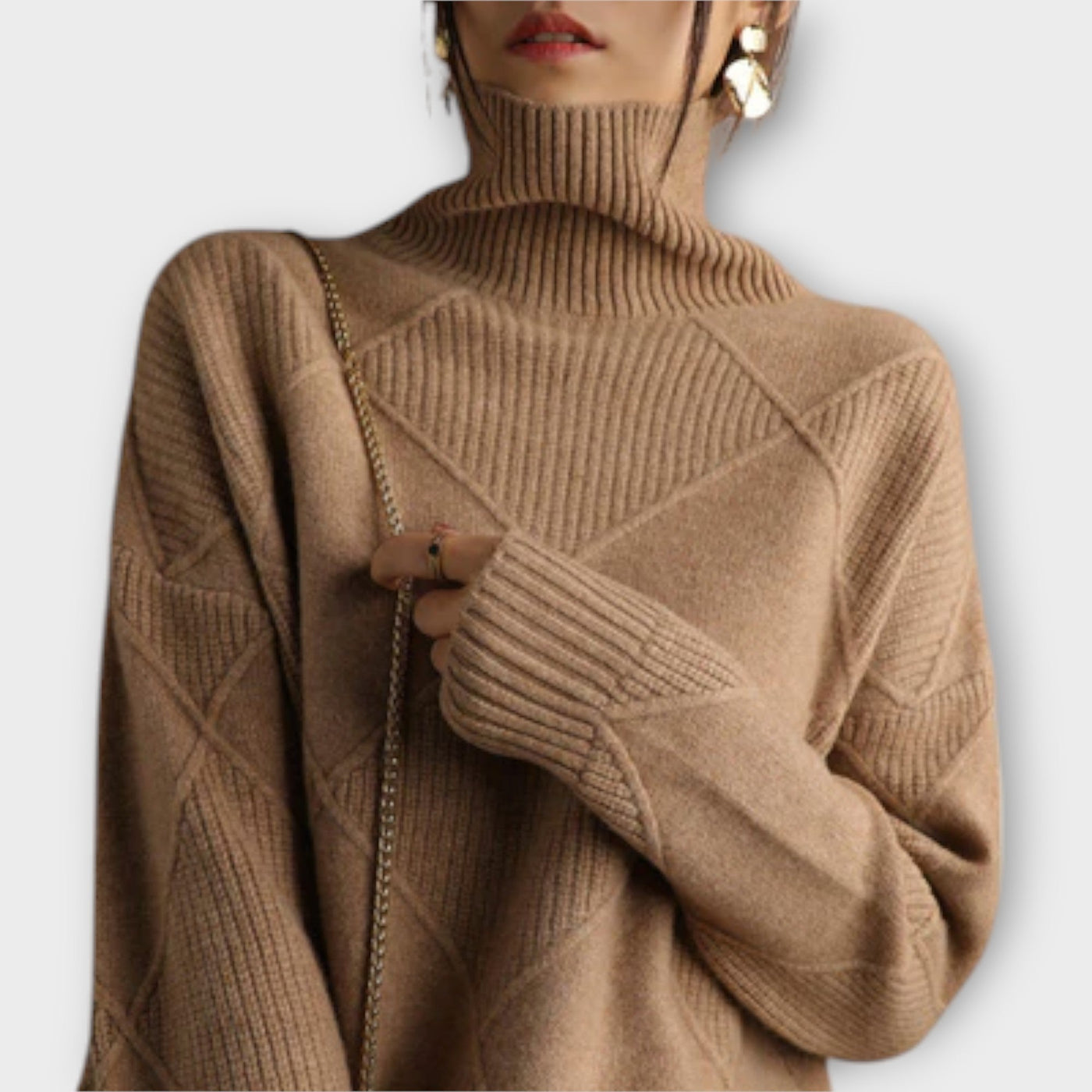 Melanie - Comfortable High Neck Jumper