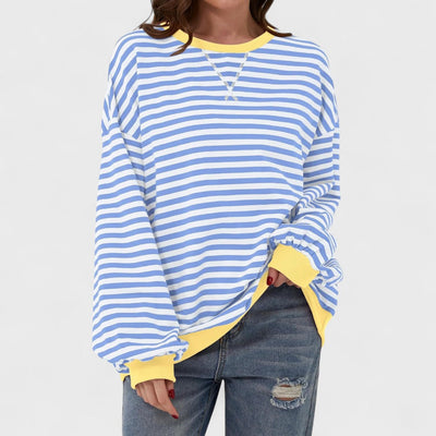 LUKA - Casual Long Sleeve Striped Sweatshirt