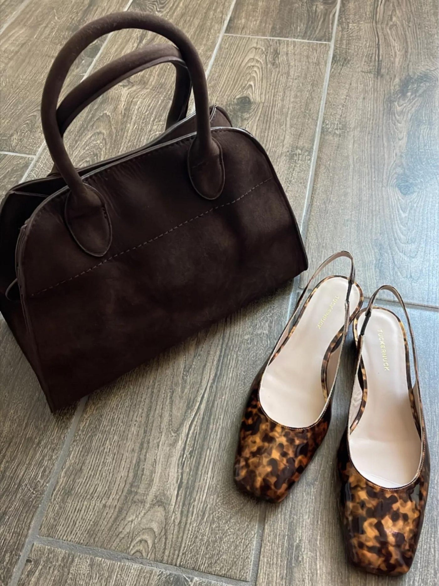 Luisa | Minimalist Daily Bag in Suede Leather