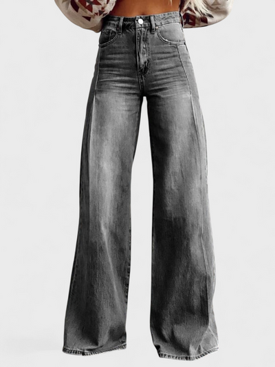 Avery - Elegant Wide Leg Casual Trousers