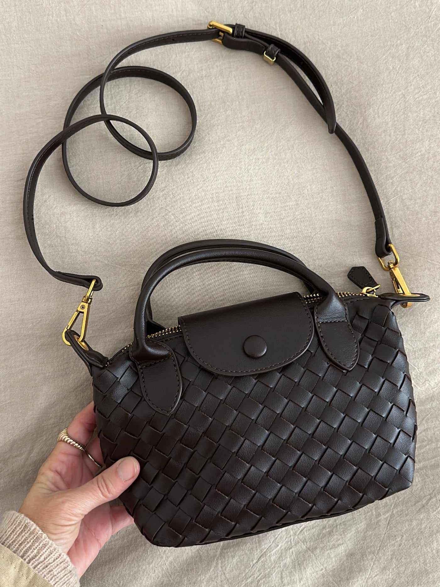 Elise | Small Convertible Woven Bag