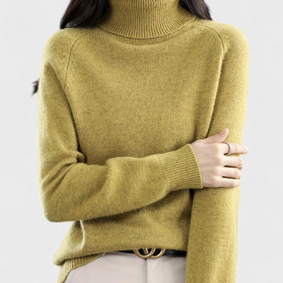 Sapphire - Solid High Neck Jumper