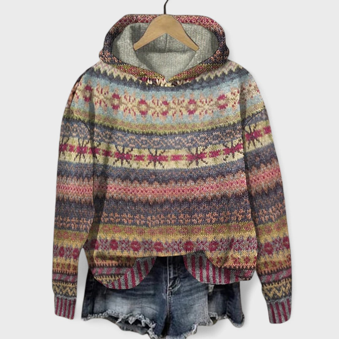 Josefin - Classic Design Hooded Sweatshirt