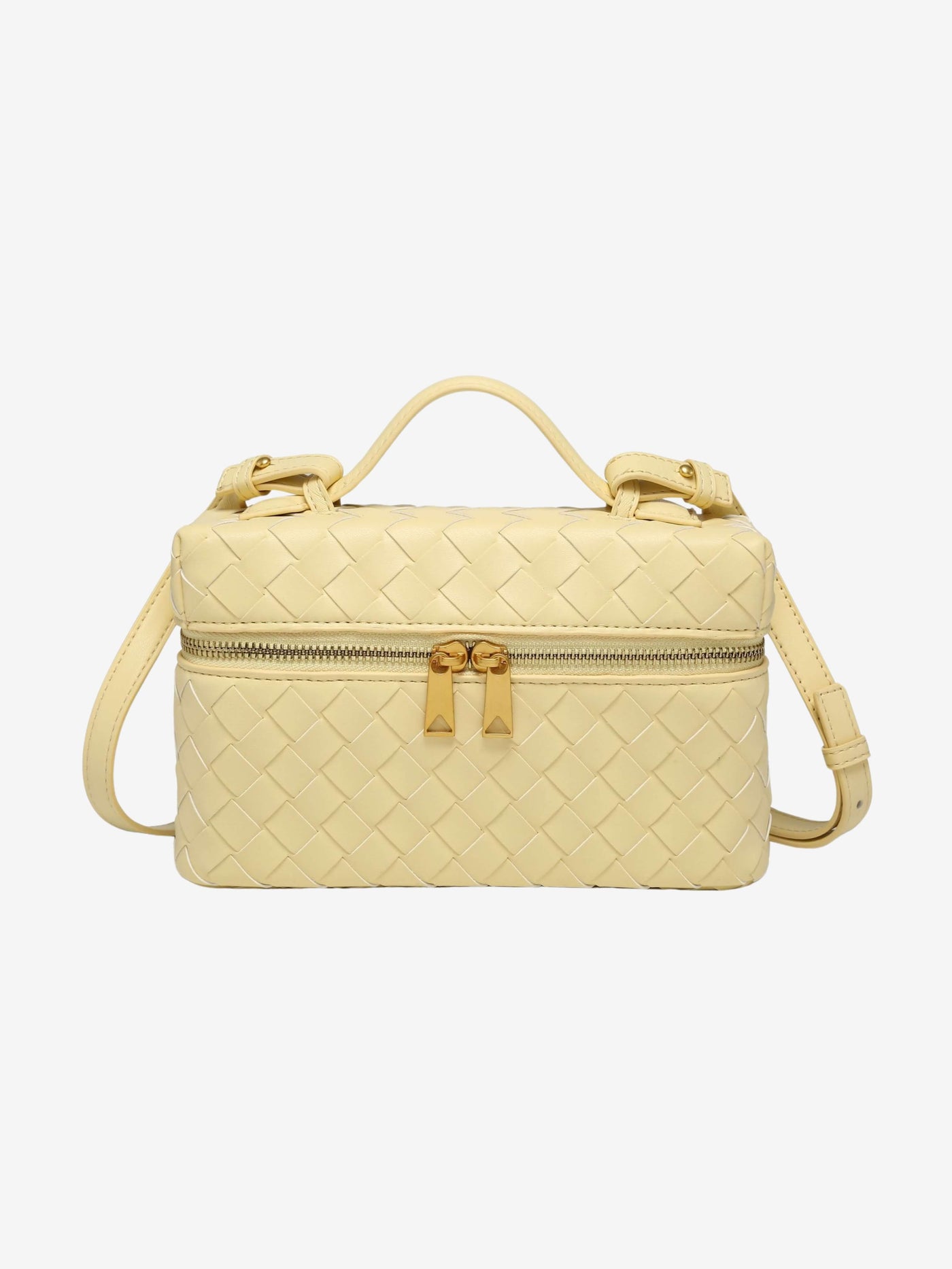 Juliette | Woven Structured Glossy Bag