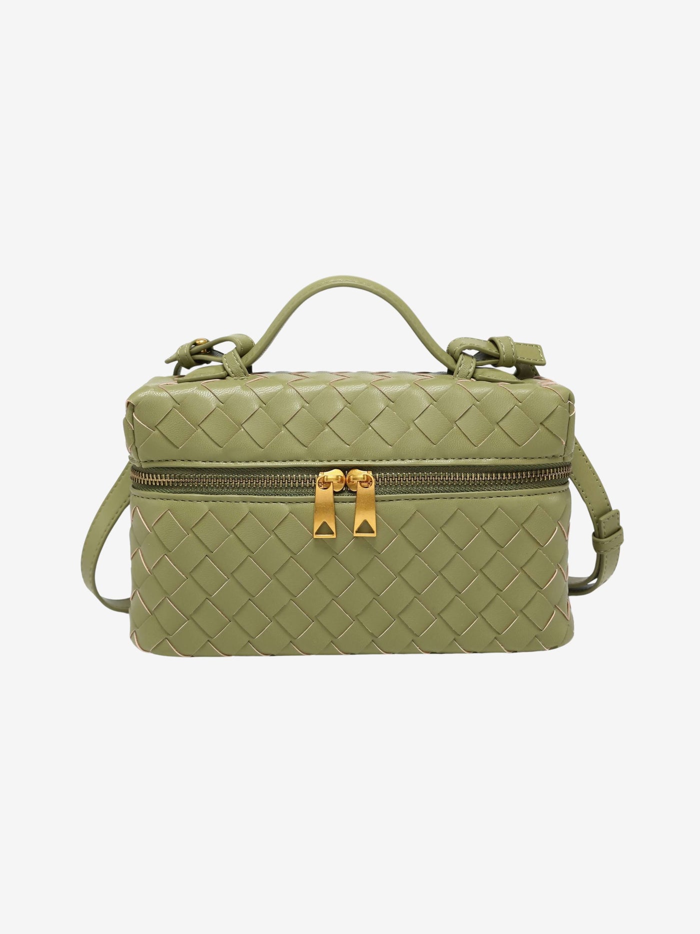 Juliette | Woven Structured Glossy Bag