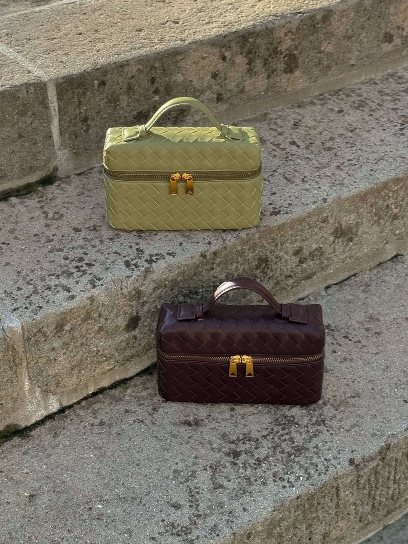 Juliette | Woven Structured Glossy Bag