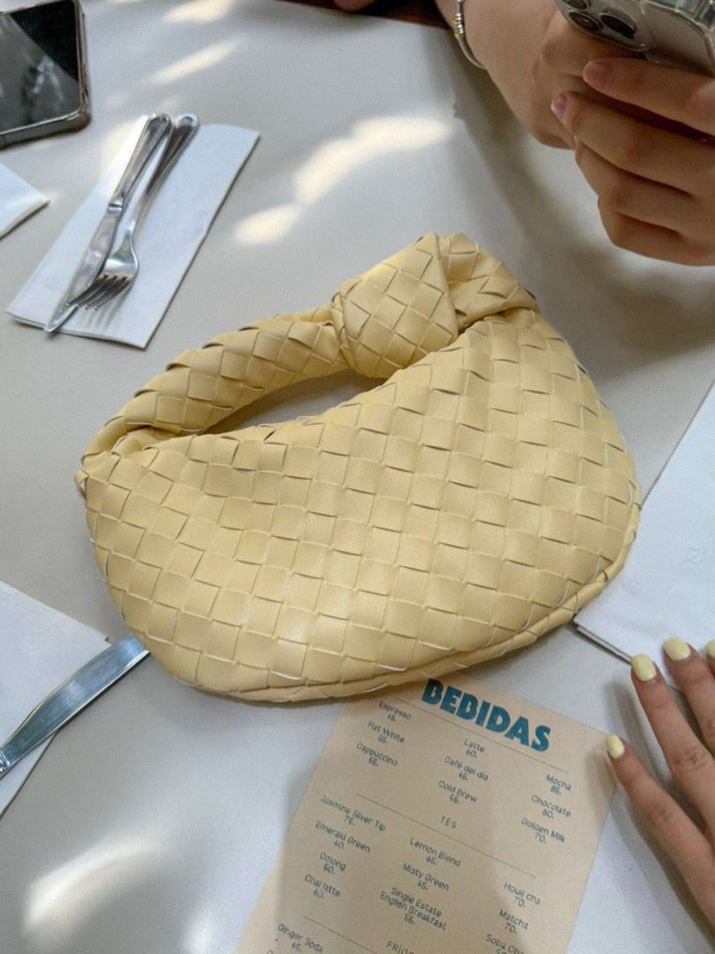 Sienna | Small Bag with Woven Handle