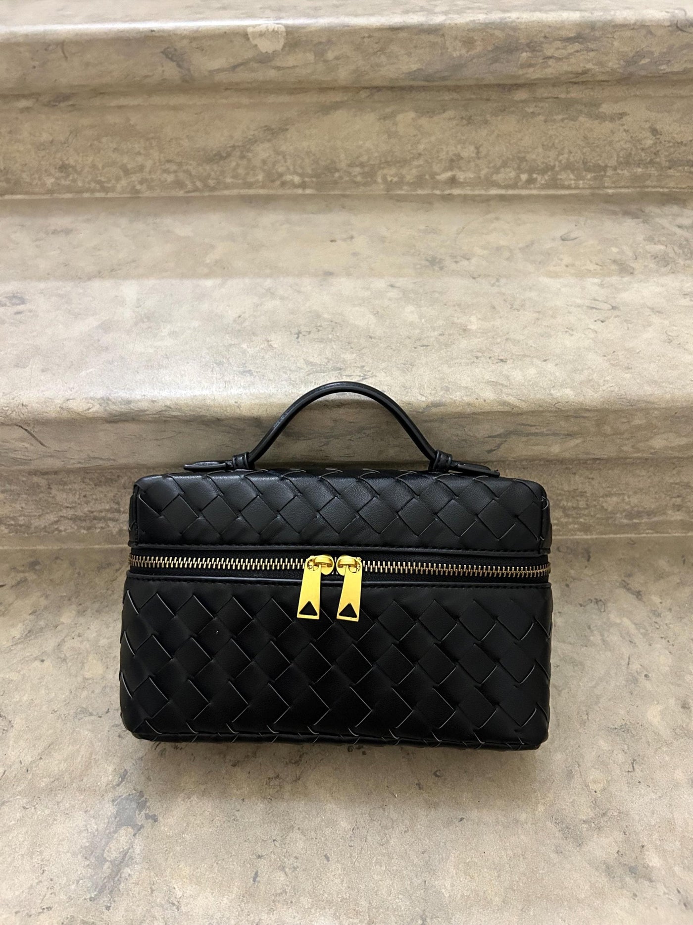 Juliette | Woven Structured Glossy Bag