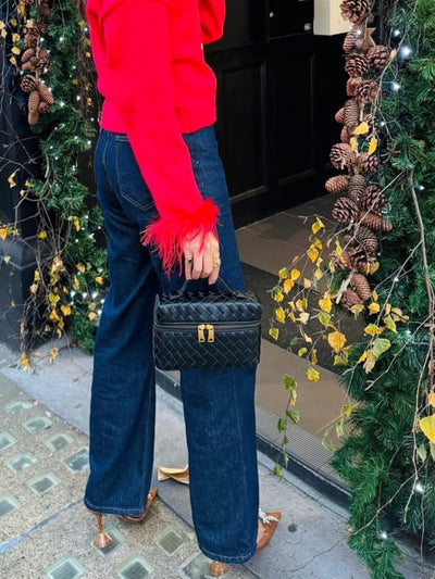 Juliette | Woven Structured Glossy Bag