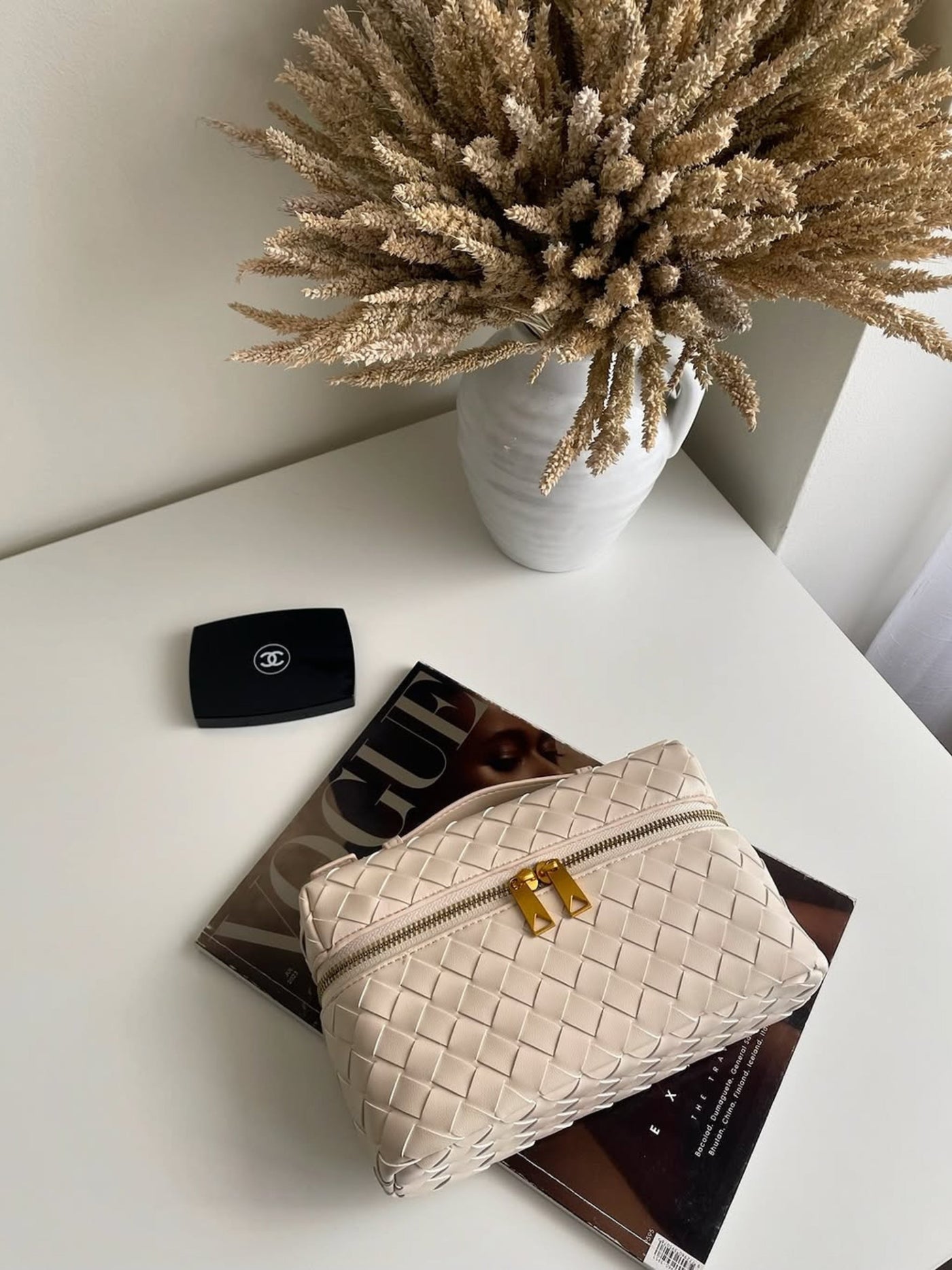 Juliette | Woven Structured Glossy Bag