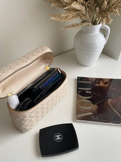 Juliette | Woven Structured Glossy Bag