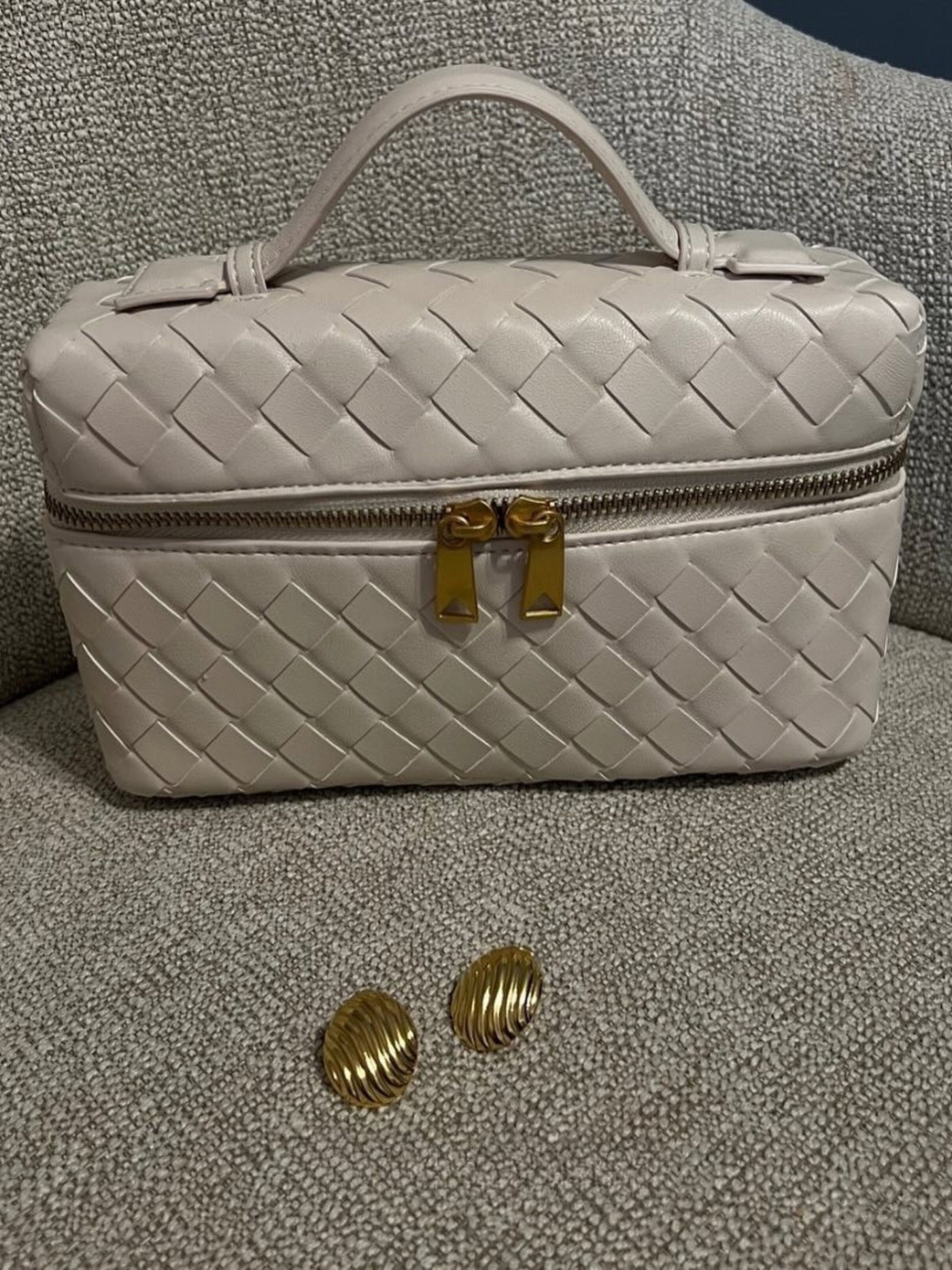 Juliette | Woven Structured Glossy Bag