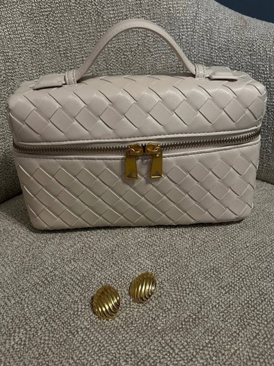 Juliette | Woven Structured Glossy Bag