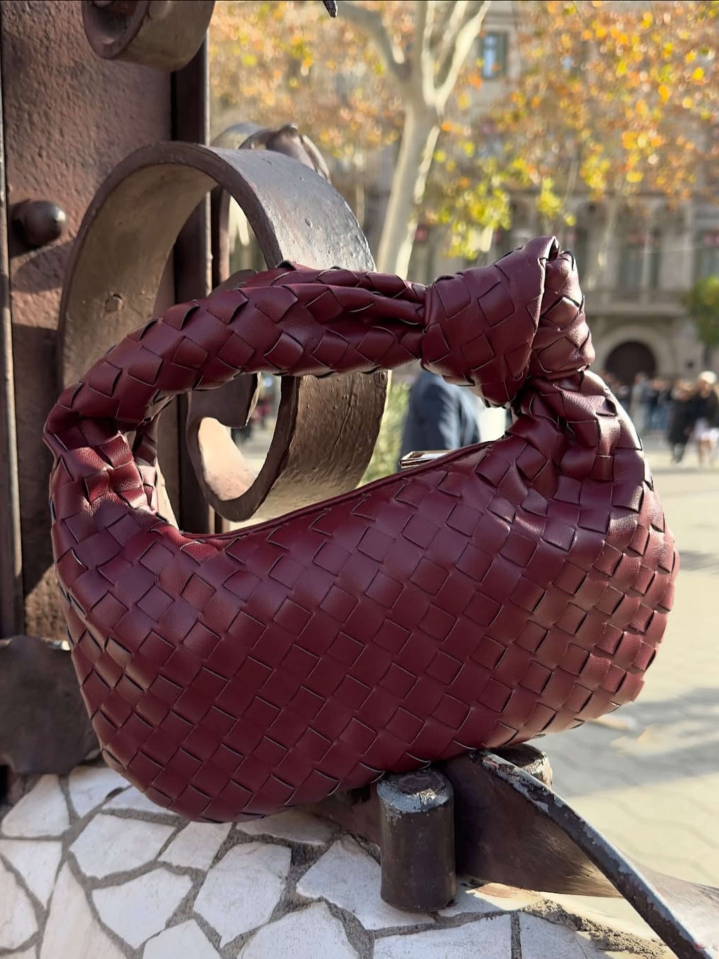 Sienna | Small Bag with Woven Handle
