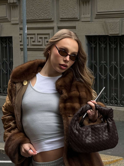 Sienna | Small Bag with Woven Handle