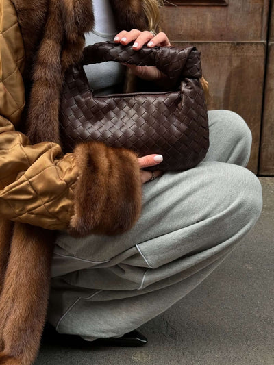 Sienna | Small Bag with Woven Handle