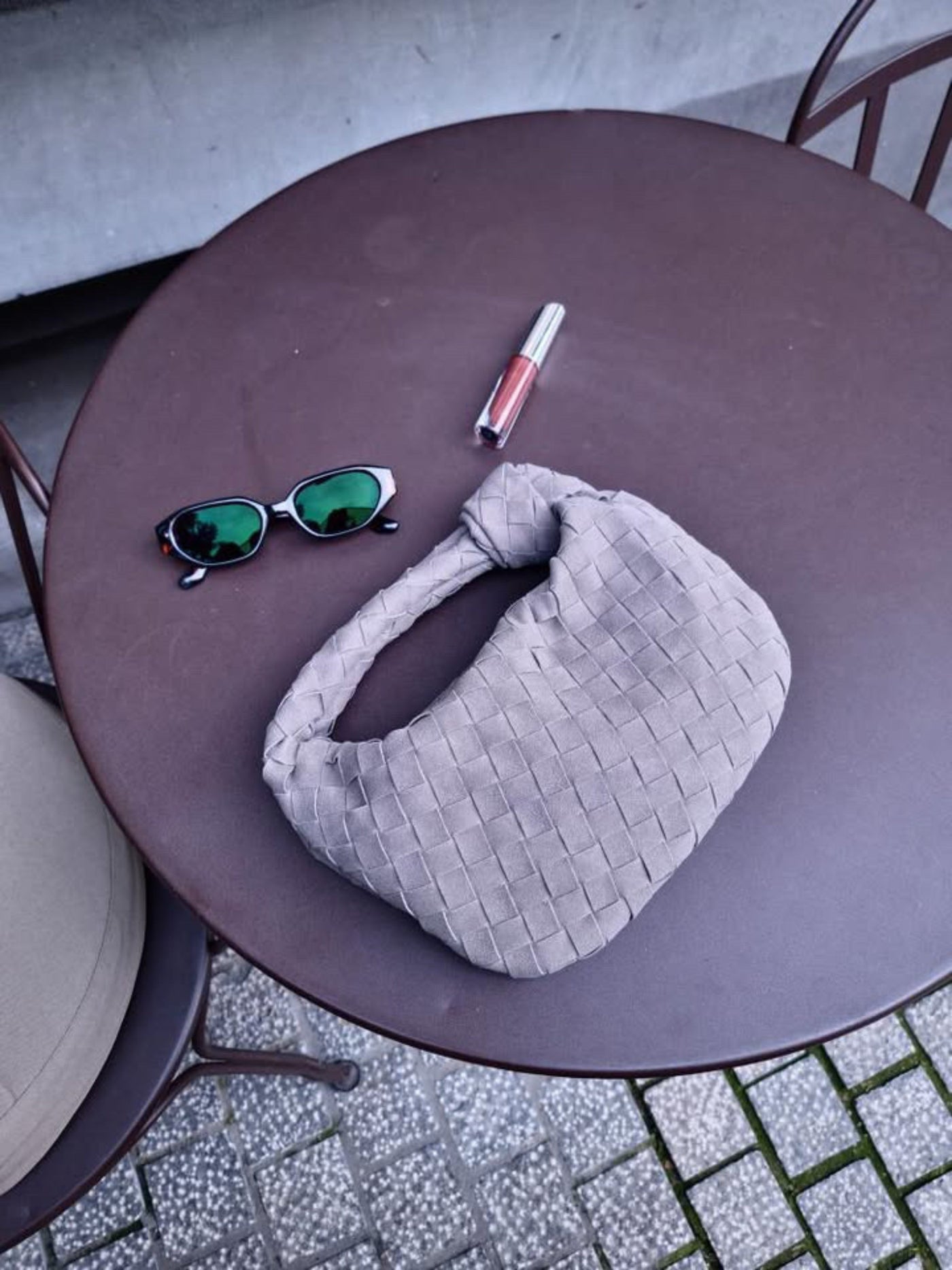 Renee | Mini Bag in Soft Woven Suede