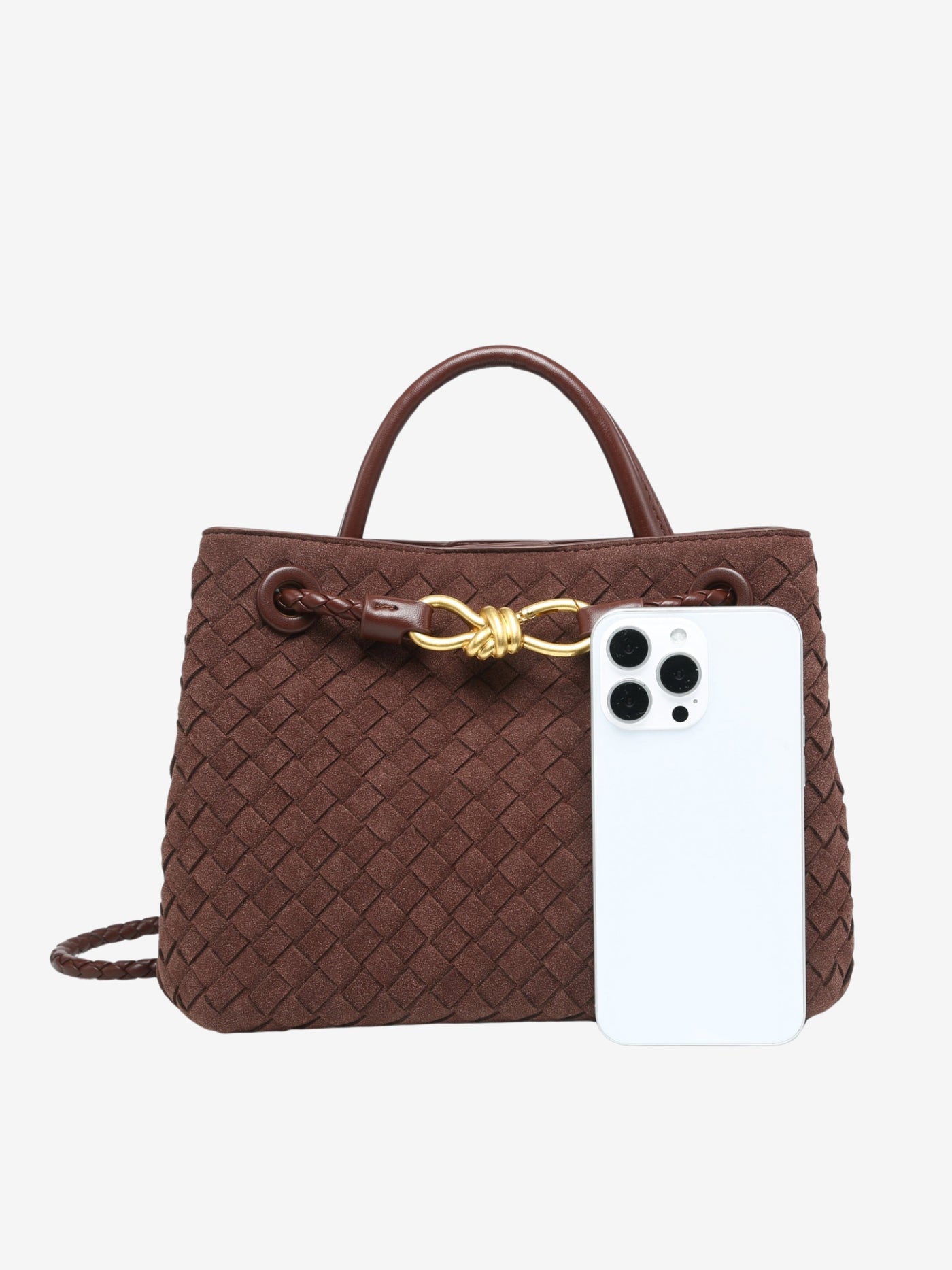 Malia | Compact Textured Woven Crossbody Bag