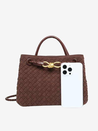Malia | Compact Textured Woven Crossbody Bag