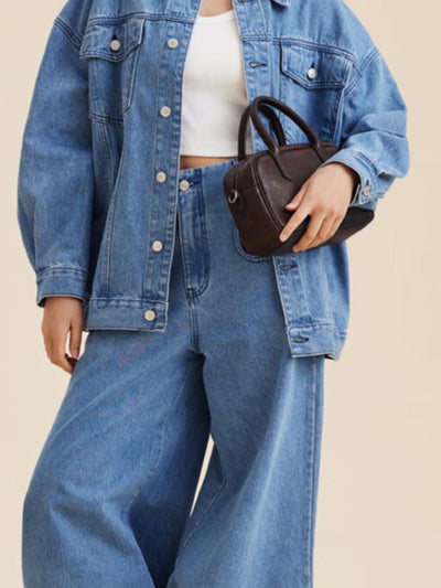 Eliza | Square Bag with Glossy Zip