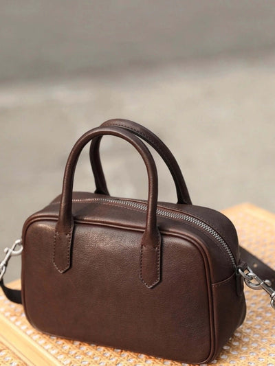 Eliza | Square Bag with Glossy Zip
