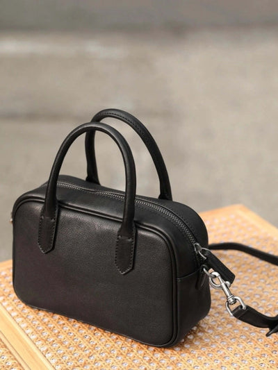 Eliza | Square Bag with Glossy Zip
