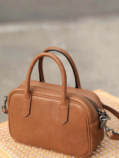 Eliza | Square Bag with Glossy Zip