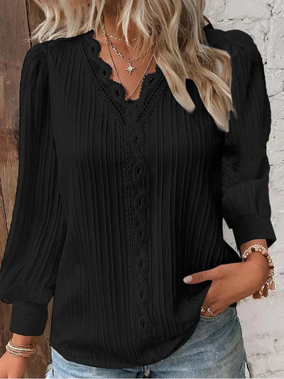 Alison – Striped Sweater with Collar
