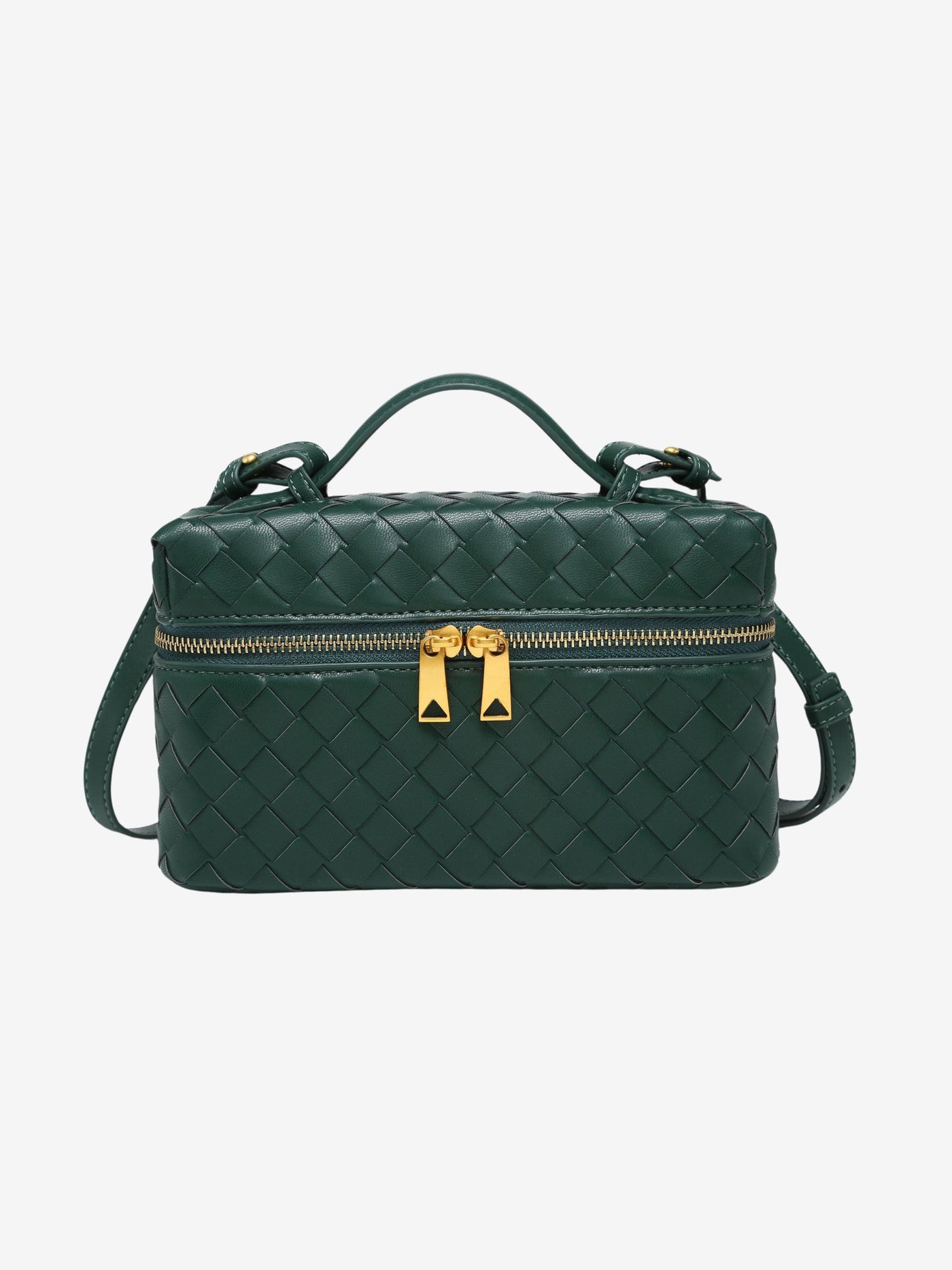 Juliette | Woven Structured Glossy Bag