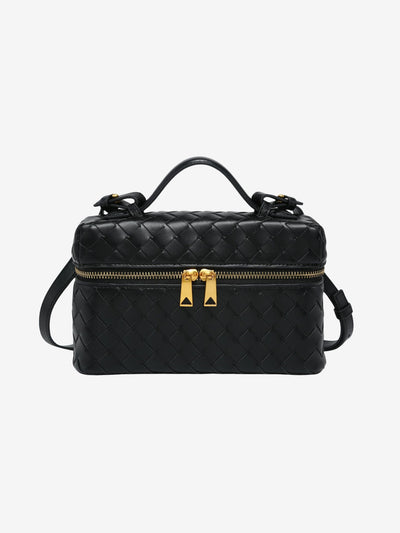 Juliette | Woven Structured Glossy Bag