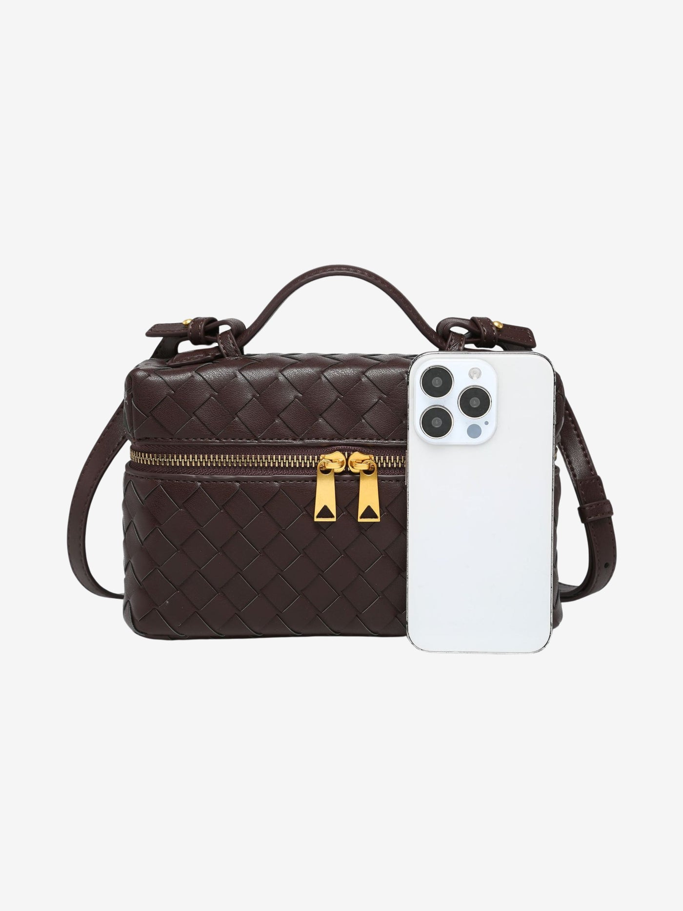 Juliette | Woven Structured Glossy Bag