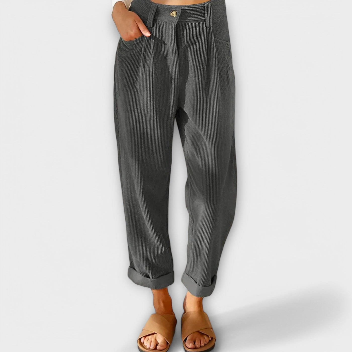 Jana - Modern Velvet Trousers