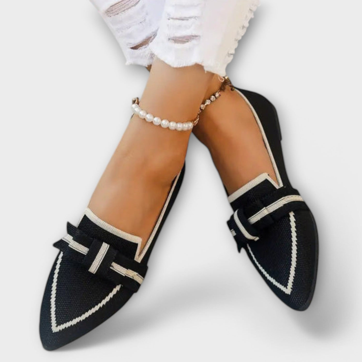Celia - Woven Flat Shoes