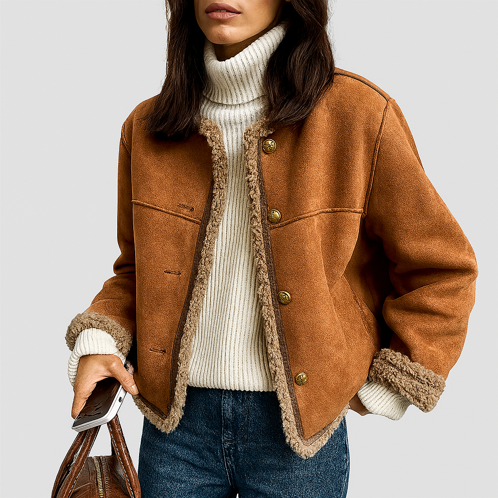 Isabella Fur Button Jacket