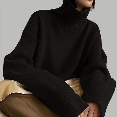 Zoey - Oversized Jumper with High Neck