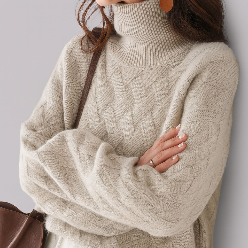Cherry - Autumn High Neck Jumper