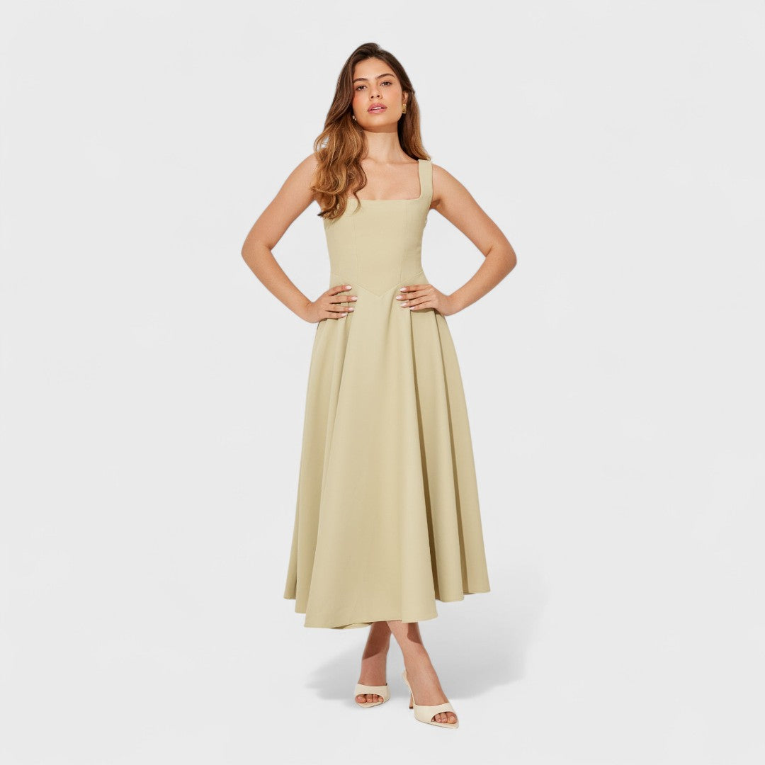Amelia – Timeless Fluid Midi Dress