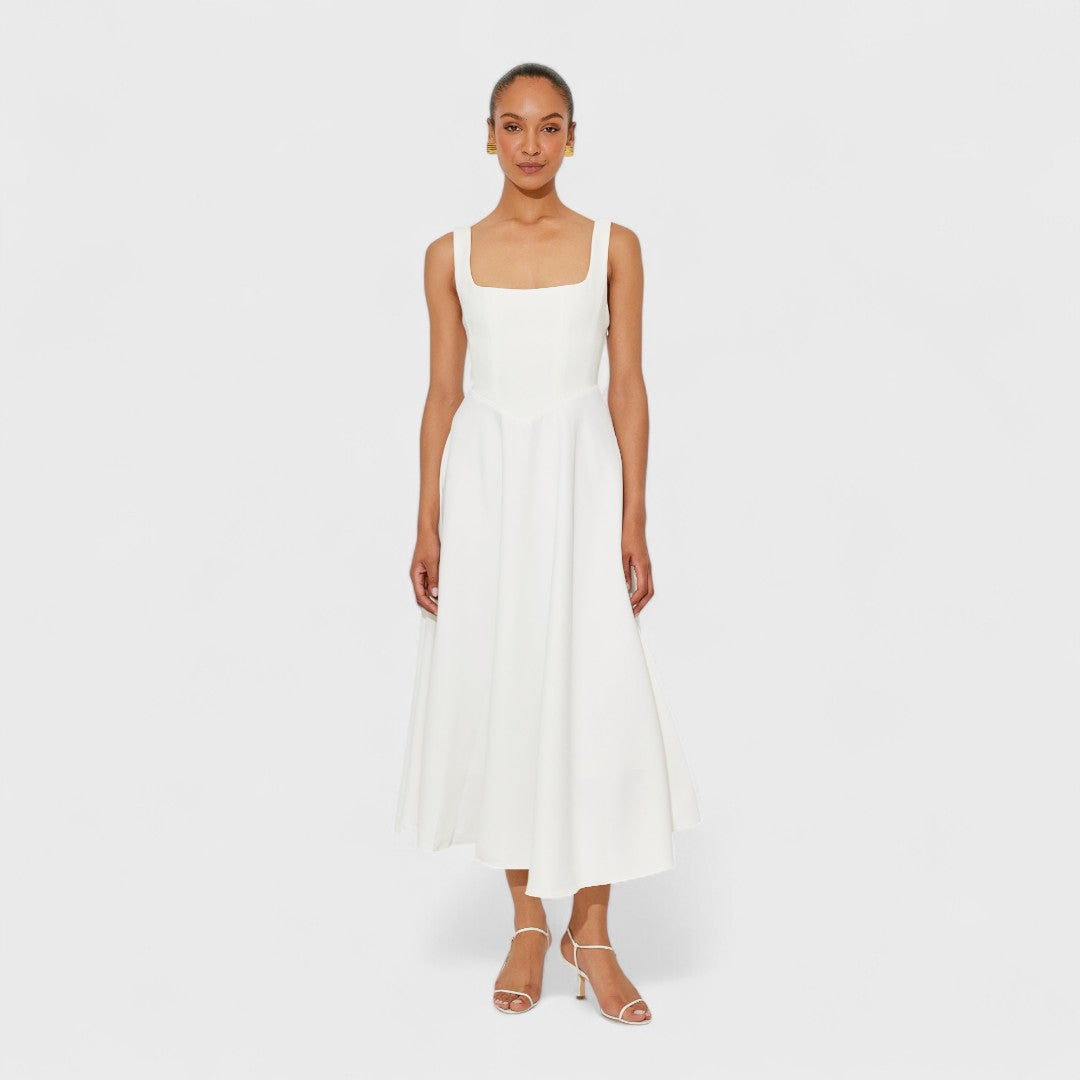 Amelia – Timeless Fluid Midi Dress