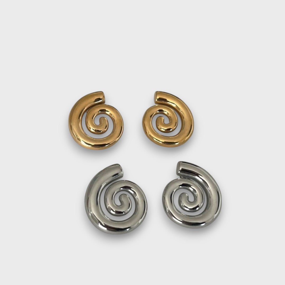 Jay – Modern Lightweight Spiral Earrings