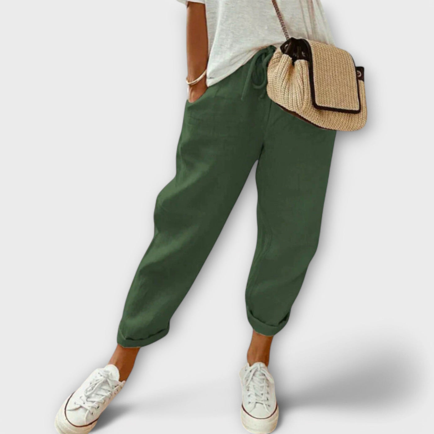 Bibi - Stylish and Casual Linen Trousers